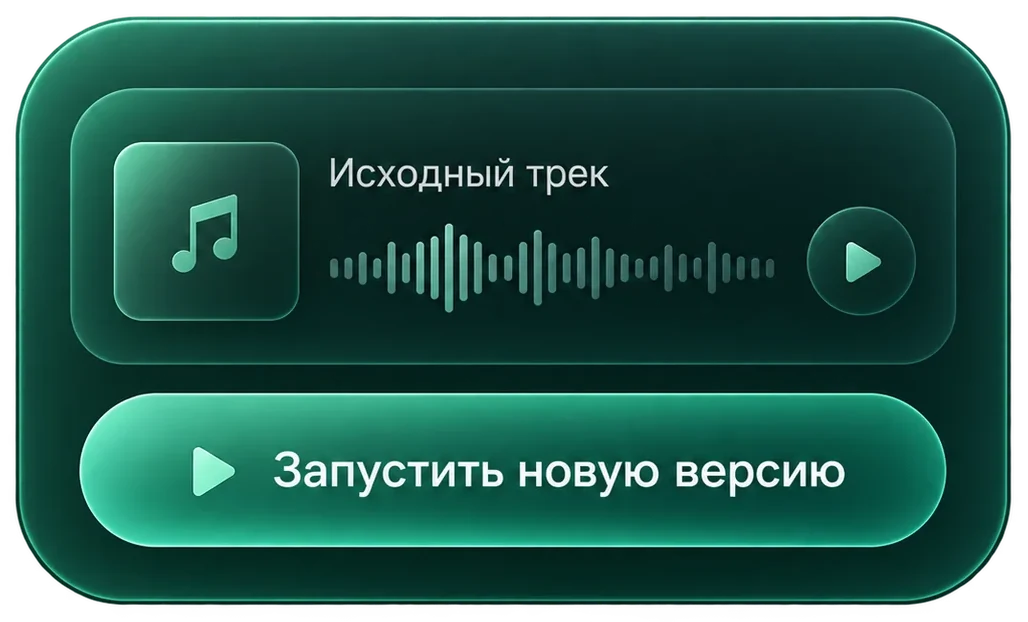 Исходный трек и запуск новой версии