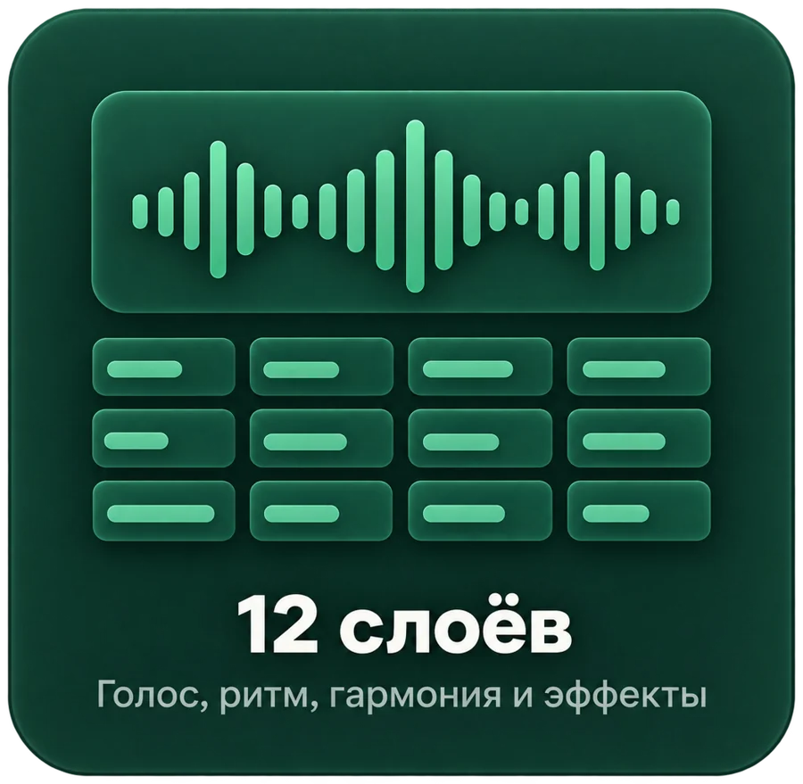 Песня, разложенная на 12 слоёв